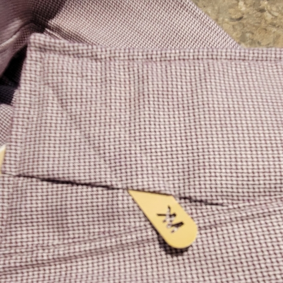 Michael Kors Men Chic Modern Purple 100%‎ Cotton Button Long Sleeves Dress Shirt - Picture 9 of 10